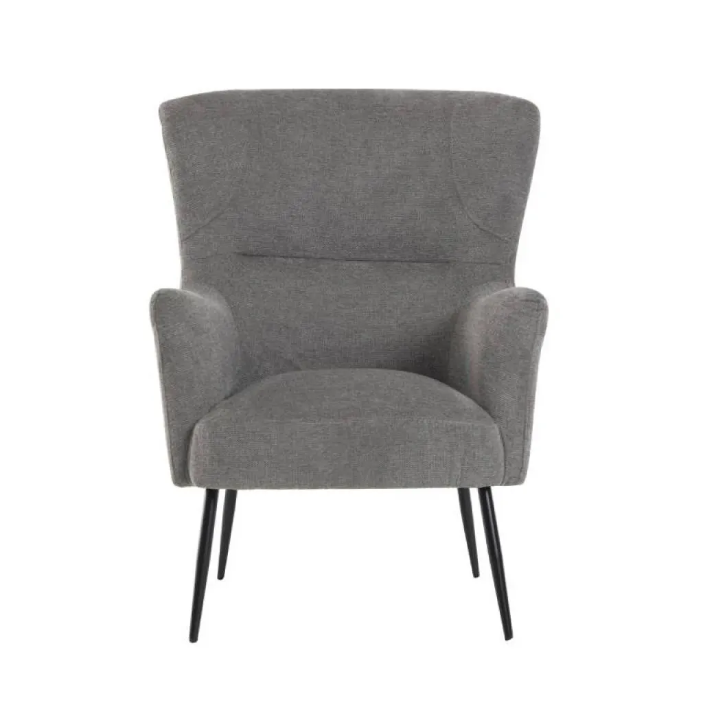 ANNIE Πολυθρόνα σαλονιού 72x83,5x97,5εκ. Γκρι