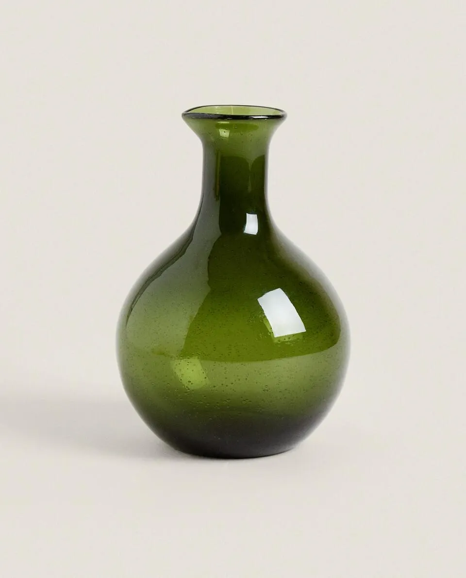 BOTELLA VIDRIO BURBUJAS