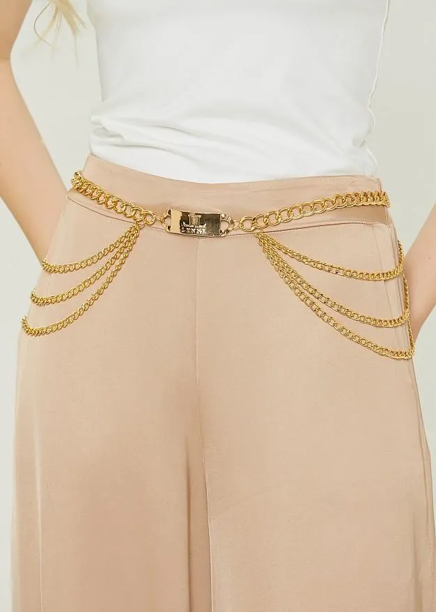 Ζώνη αλυσίδα σε μεταλλική όψη