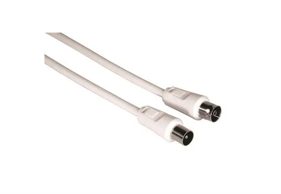 Καλώδιο Κεραίας Λευκό με Βύσματα 1.5m