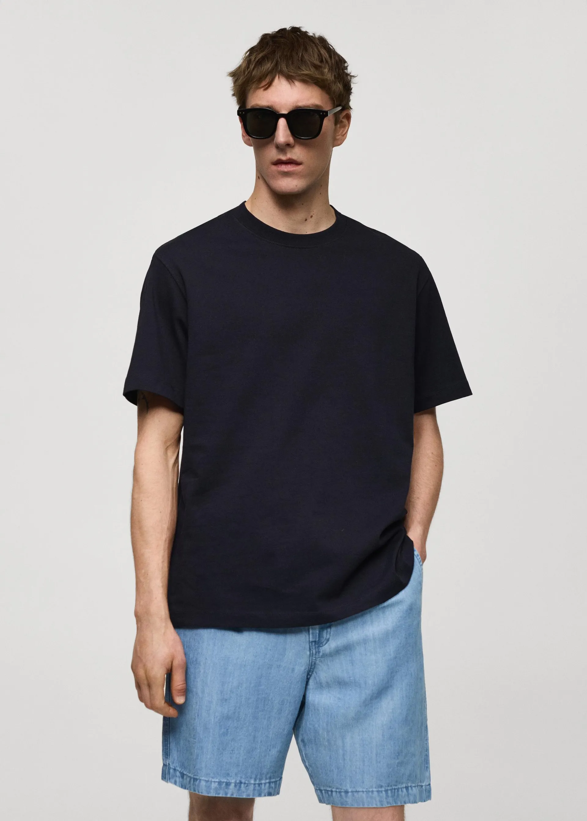 Tričko basic relax fit 100% bavlna