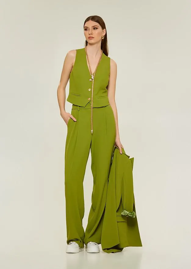 Κρεπ γιλέκο σε αντρική γραμμή