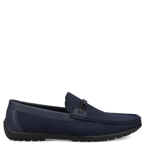 Μπλε ανδρικό μοκασίνι ST4284-05