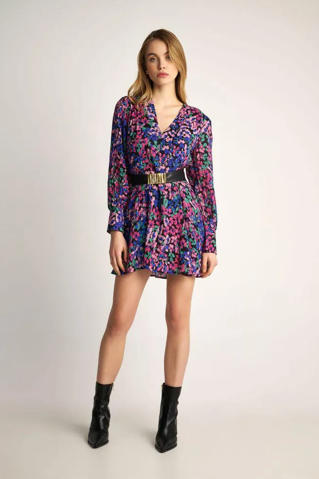 Φόρεμα μίνι φλοράλ Multicolor