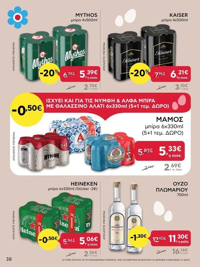 Φυλλάδιο προσφορών Καλό Πάσχα σε όλους! από 3 Μαΐου έως 7 Μαΐου 2024 - Σελίδα 38