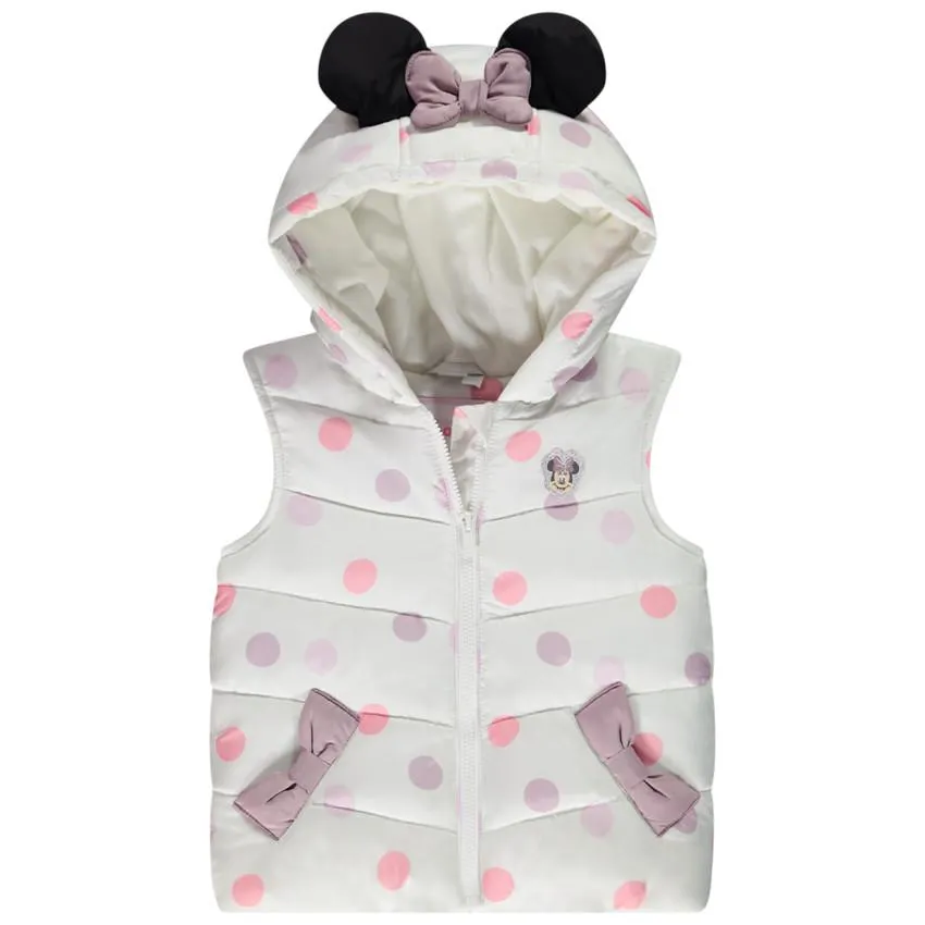Μπουφάν αμάνικο στο πουα Minnie Disney για bebe κορίτσι