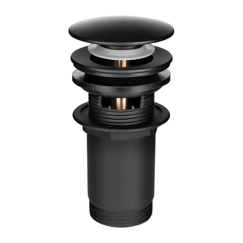 LAVEO - CKK 72R3 Βαλβίδα νιπτήρα πατητή κλικ-κλακ ορειχάλκινη 1 1/4" Μαύρη