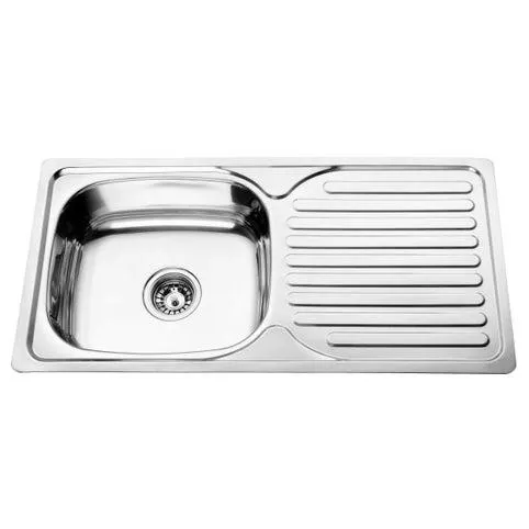 Νεροχύτης 7843R ένθετος λείος με 1 γούρνα από ανοξείδωτο ατσάλι