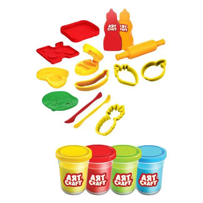 DOH Καλαθάκι Πικ Νικ με Αξεσουάρ & Πλαστελίνες 4x56g