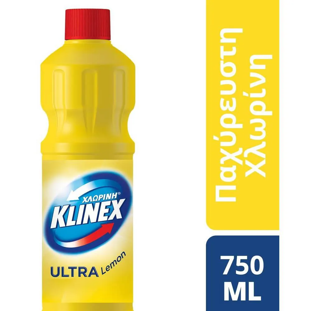 Klinex ΧΛΩΡΙΝΗ Ultra Protection Παχύρρευστη Lemon 750ml