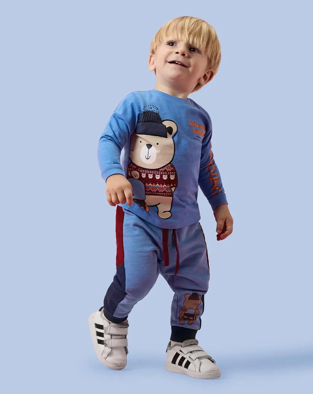 Βρεφική μπλούζα γαλάζια teddy για αγόρι