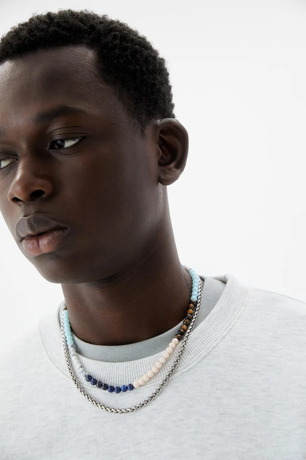 PACK OF 2 BEAD AND CHAIN NECKLACES