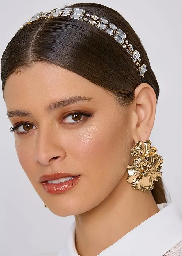 Στέκα μαλλιών με διακοσμητικές πέτρες