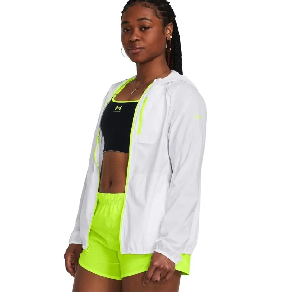 Γυναικείο Μπουφάν για Τρέξιμο Λευκό - Under Armour Phantom Windbreaker