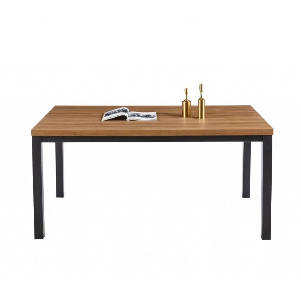 CELLY Τραπέζι τραπεζαρίας 160x90x76εκ. Μαύρο