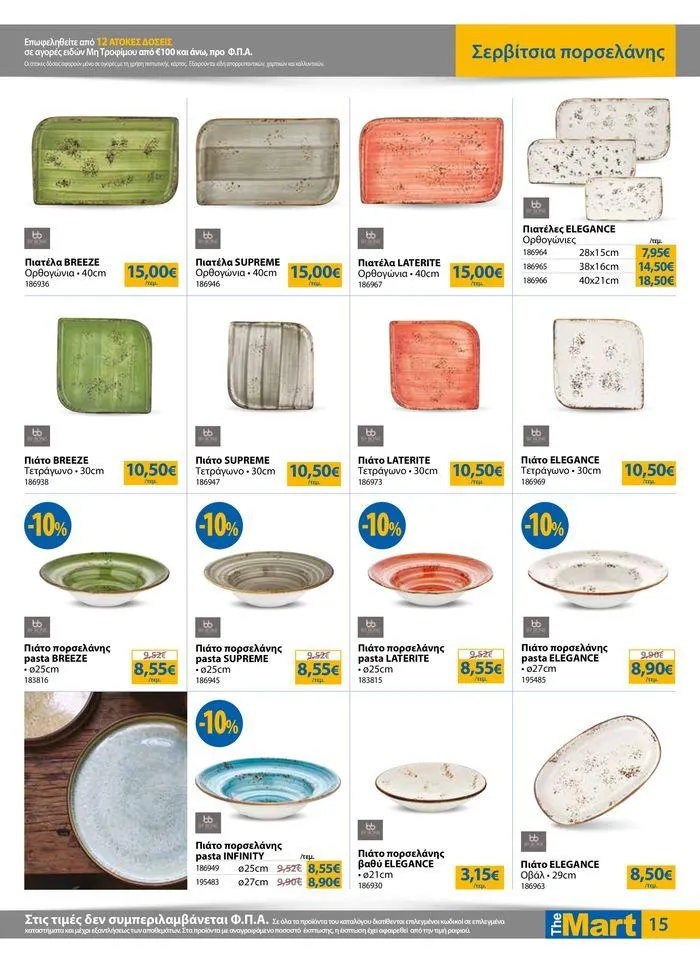 Φυλλάδιο προσφορών Φυλλάδιο - Για Επιχειρήσεις Μαζικής Εστίασης από 4 Ιουλίου έως 16 Ιουλίου 2024 - Σελίδα 15