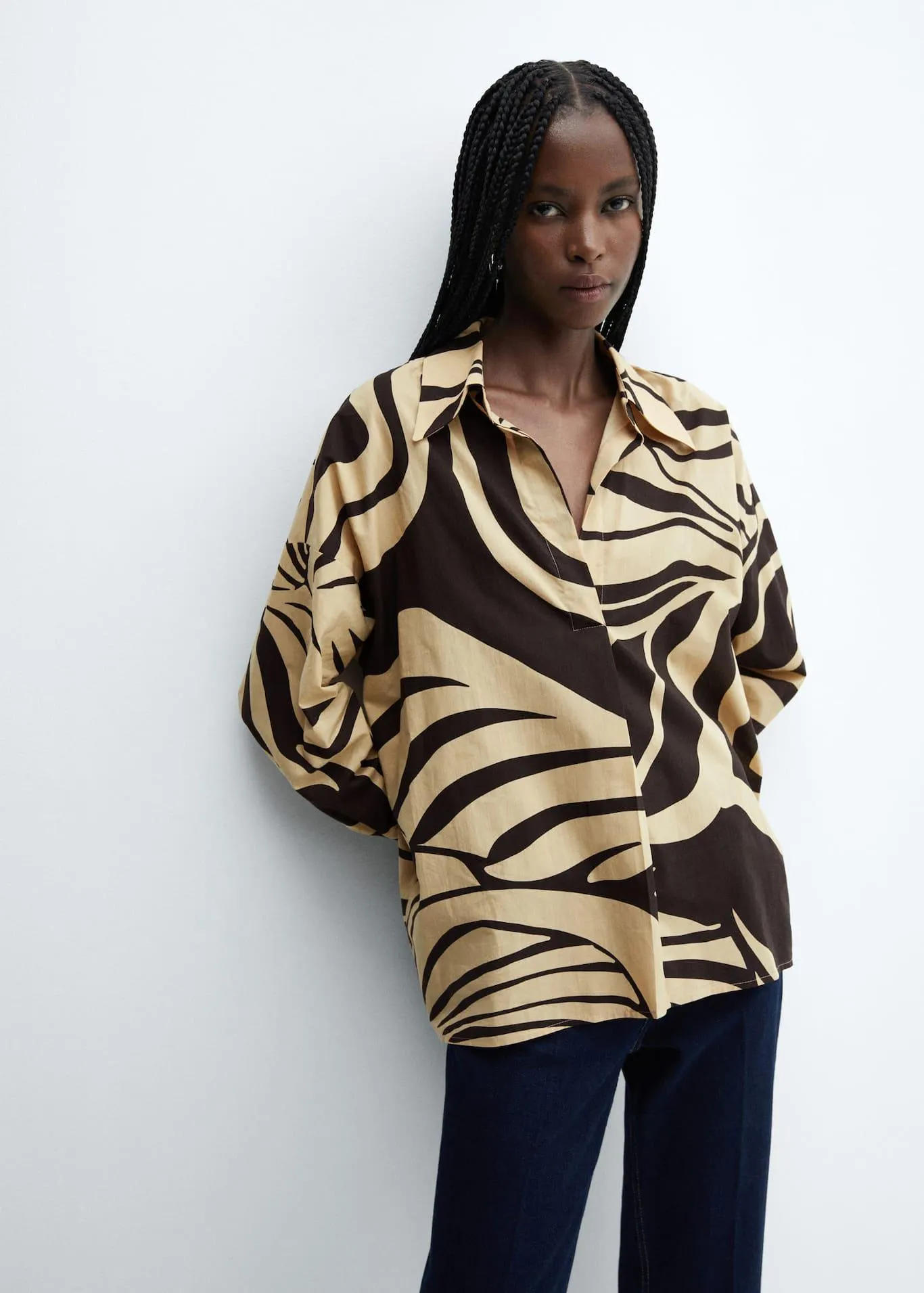 Túlméretezett mintás póló