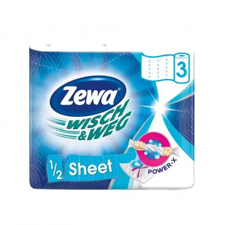 Zewa ρολό χαρτί κουζίνας wisch & weg economy 204 φύλλα (3x110g)