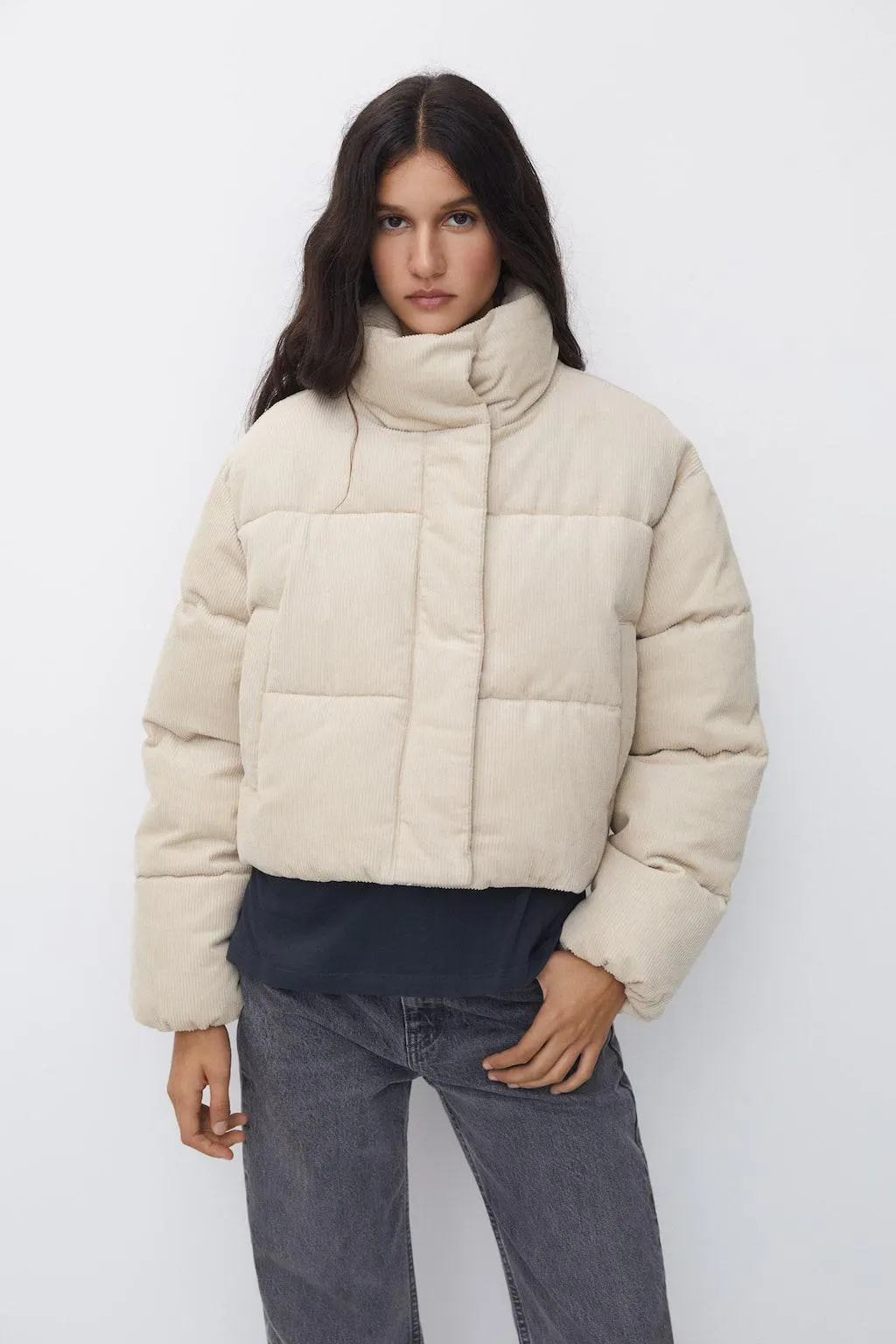 CORDUROY PUFFER JACKET