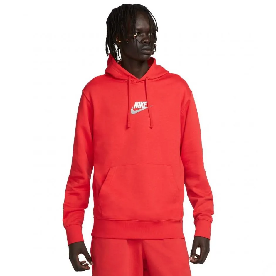 NIKE CLUB HOODIE Κόκκινο