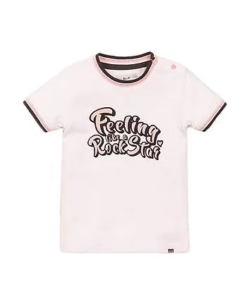 Koko Noko Λευκή μπλούζα με σλόγκαν