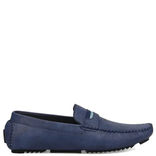 Μπλε ανδρικό μοκασίνι ST1122-05