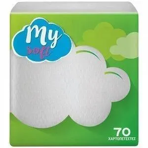 My Soft Χαρτοπετσέτες 70 Φύλλων 0,120kg