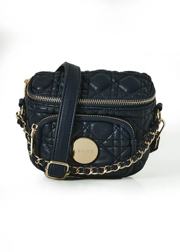 Μίνι καπιτονέ τσαντάκι σε στυλ μέσης