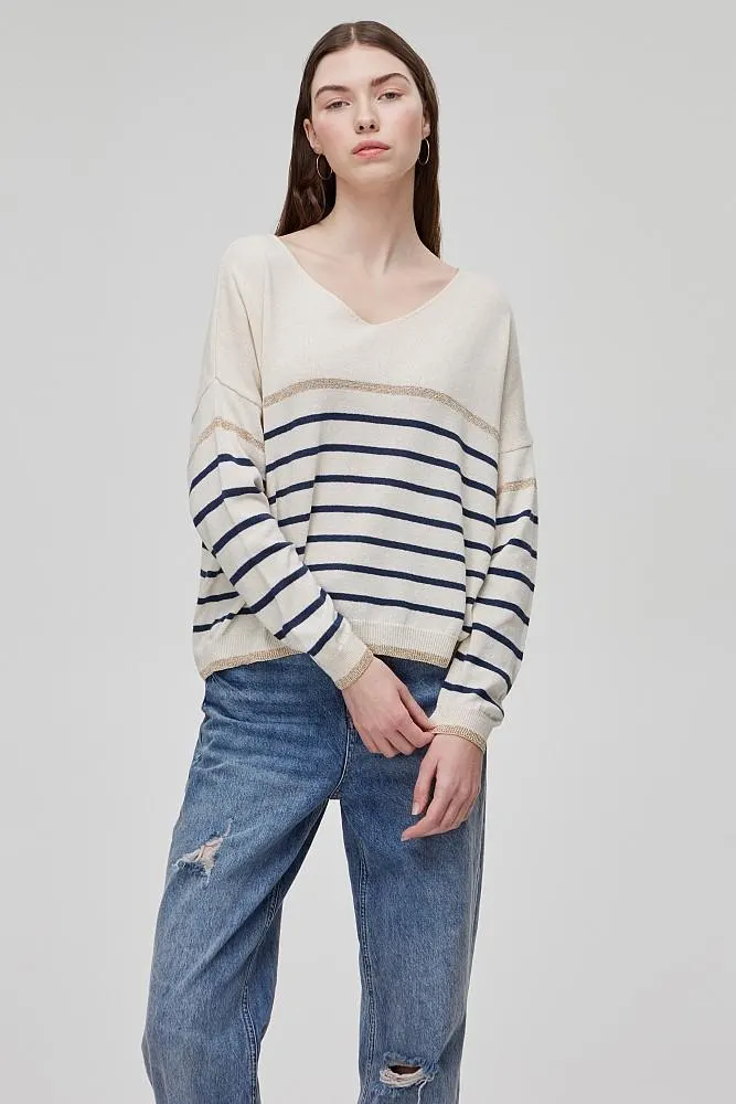 Sweater with lurex details