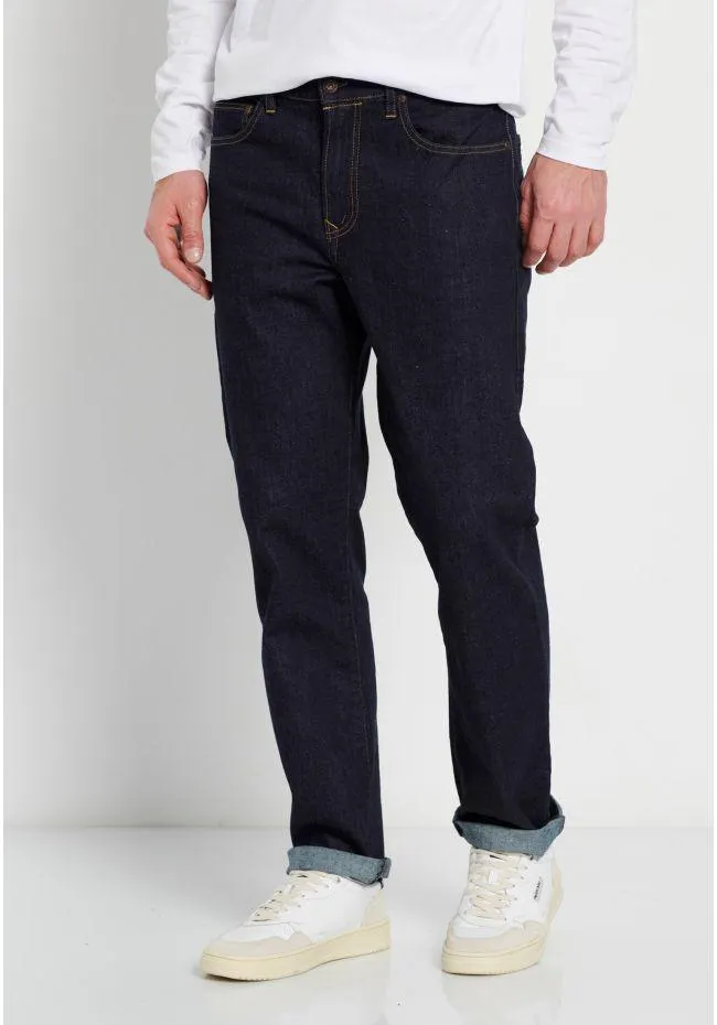 Regular straight fit τζιν παντελόνι