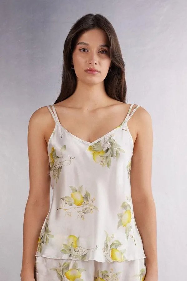 Μεταξωτό Τοπ Vacanze Italiane