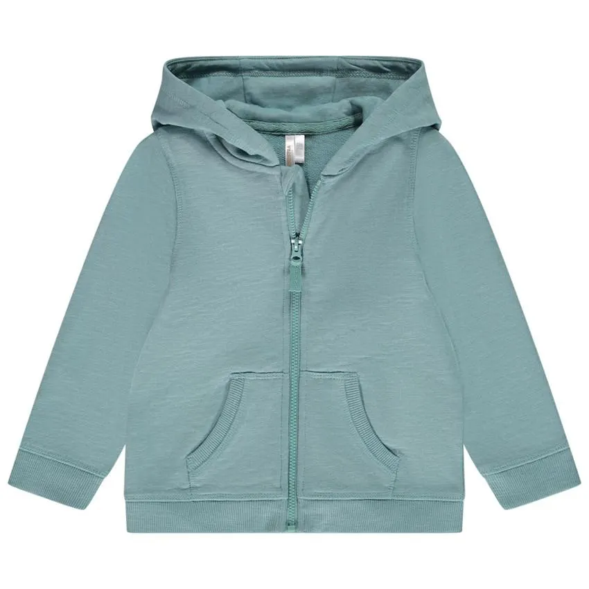 Ζακέτα στο κουκούλα molleton uni για bebe αγόρι