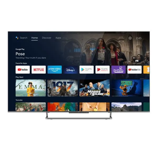TCL 75C728 75'' QLED 4K Smart TV Τηλεόραση