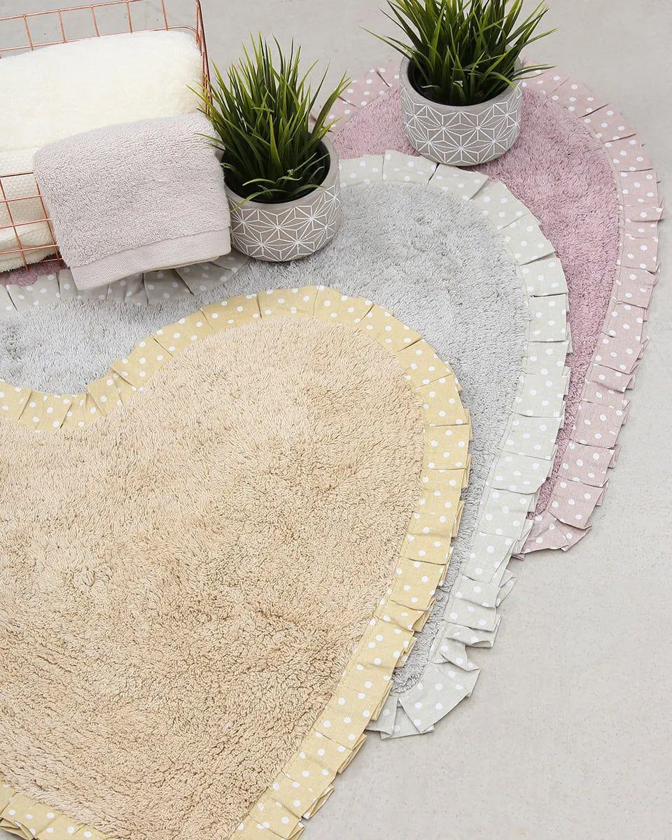 Βαμβακερο Πατακι Μπανιου Καρδια με Πουα Φασα Ταπετο Caremar