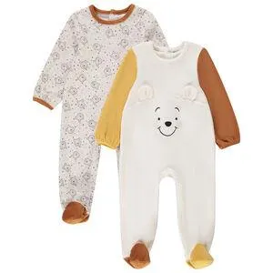 Lot de 2 dors-bien en velours imprimé Winnie Disney pour bébé garçon