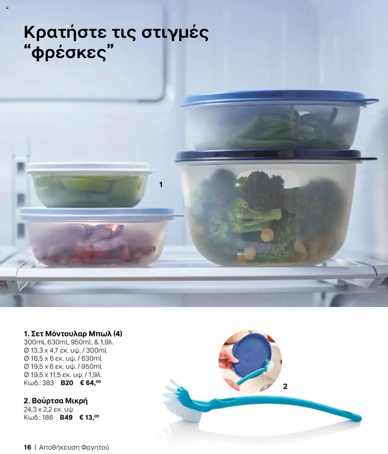 Φυλλάδιο προσφορών Tupperware - Κατάλογος Φθινόπωρο/Χειμώνας 2023/24 από 21 Σεπτεμβρίου έως 31 Δεκεμβρίου 2023 - Σελίδα 16