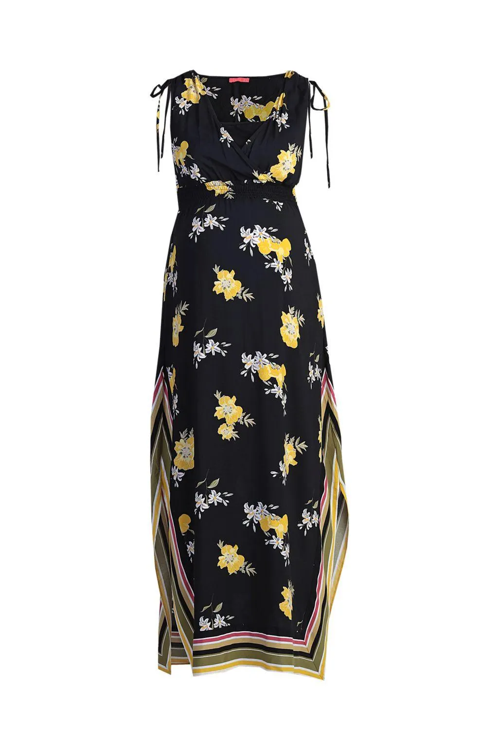 Ohma! μακρύ φόρεμα θηλασμού με ρίγες