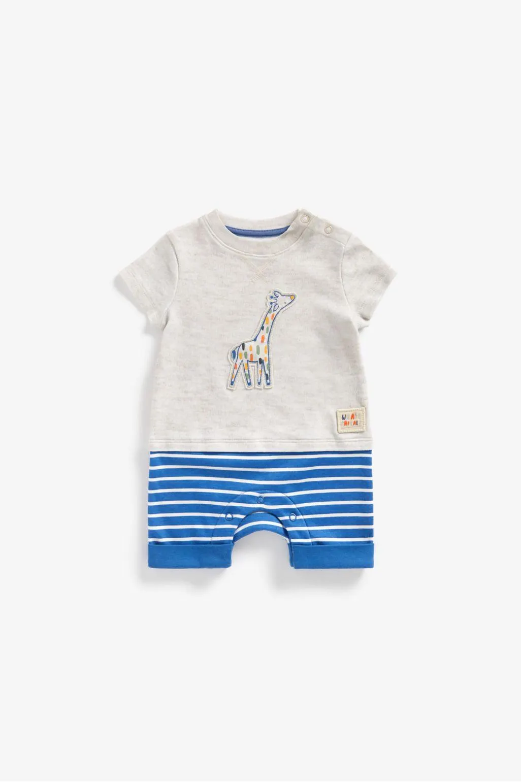 φορμάκι romper jungle με εφέ μπλούζα-παντελόνι