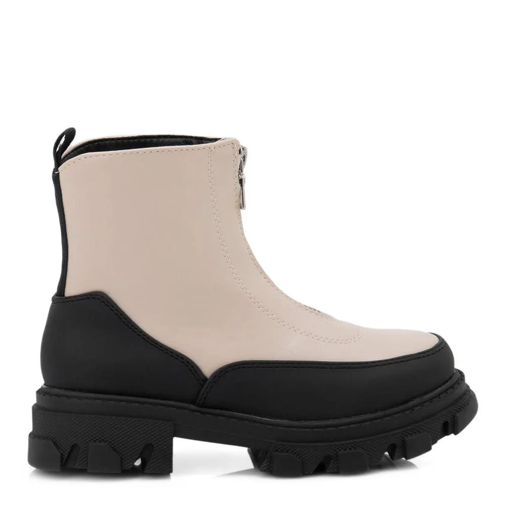 Παιδικά μποτάκια με φερμουάρ μπροστά