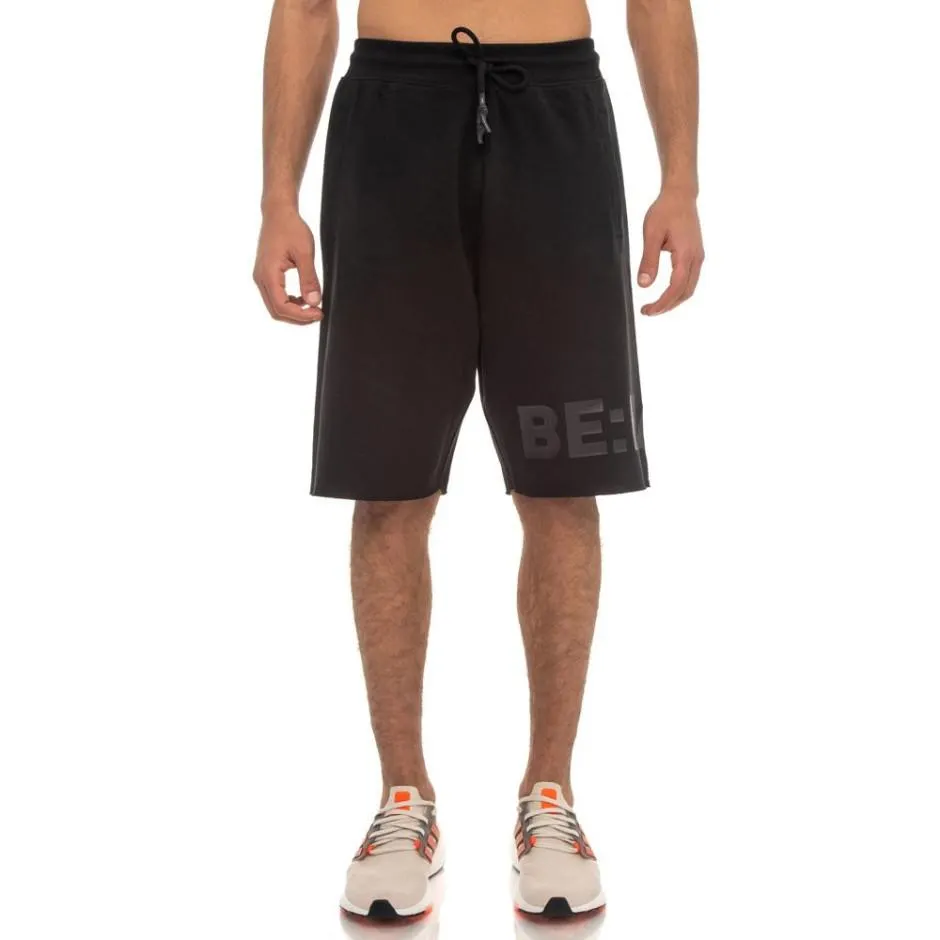 BE:NATION TERRY SHORTS RAW EDGES 03312302-01 Μαύρο