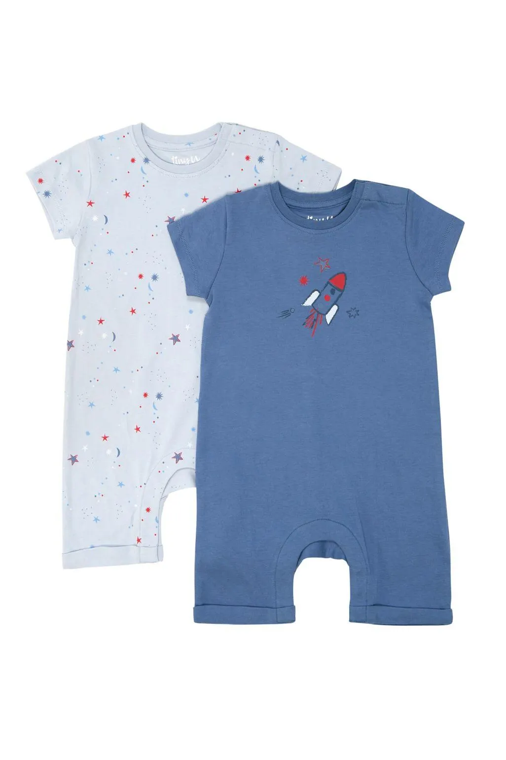 Tiny U Φορμάκια romper Happy Space - σετ των 2