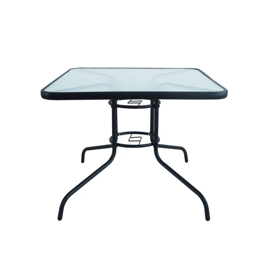 ARTURO Τραπέζι τραπεζαρίας κήπου - βεράντας 90x90x70εκ. Μεταλλικος σκελετος