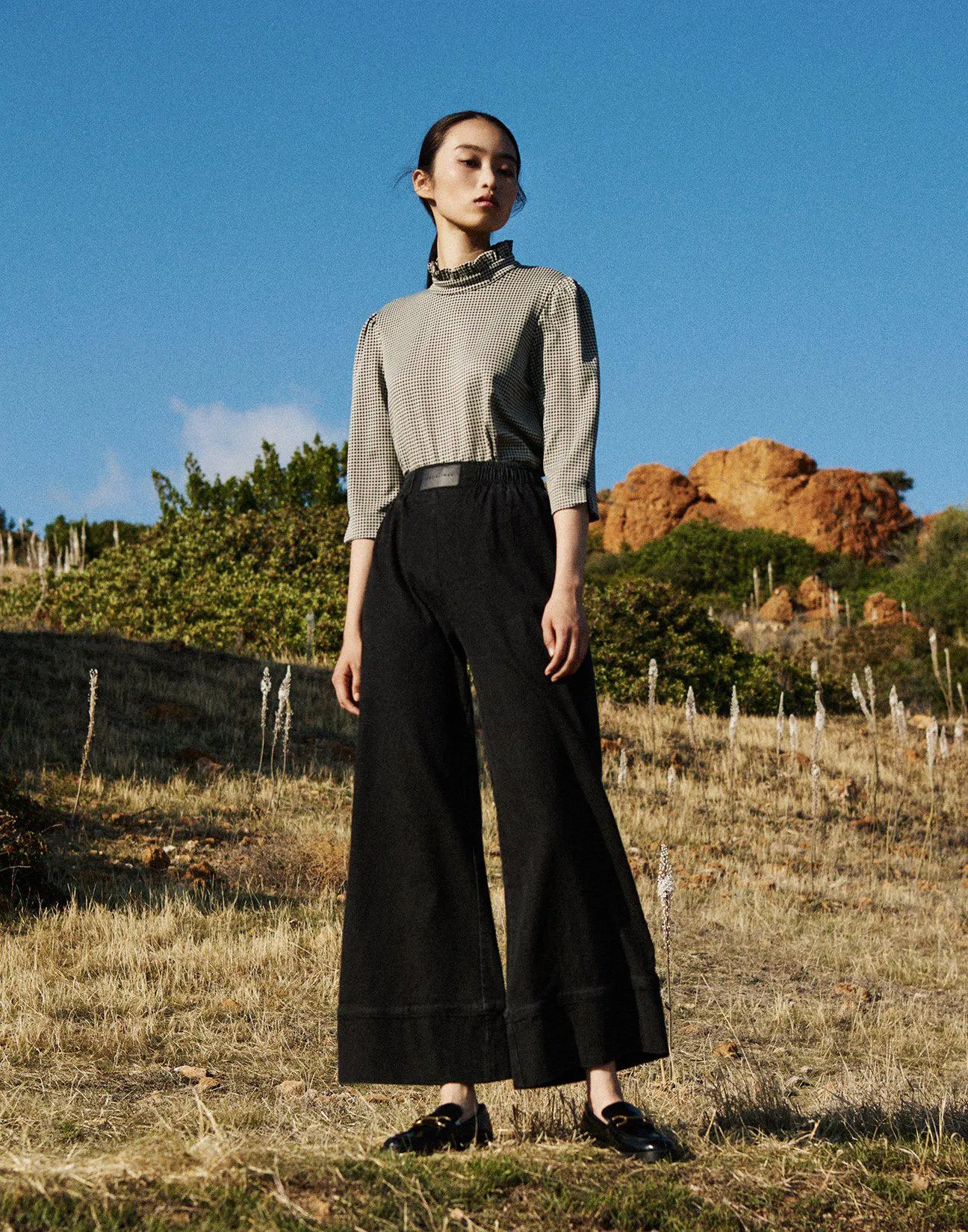 Τζιν παντελόνι wide leg