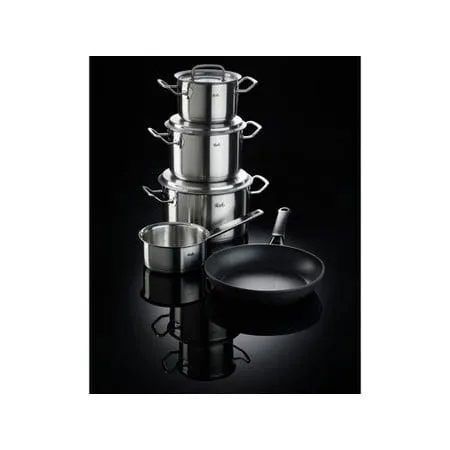 Fissler Original Profi Σκεύη Ανοξ.(Χύτρες 16/20/24εκ. Κατσαρολάκι 16εκ.) Σετ 4 τεμαχίων & 1 Τηγάνι Levital® Classic 26εκ