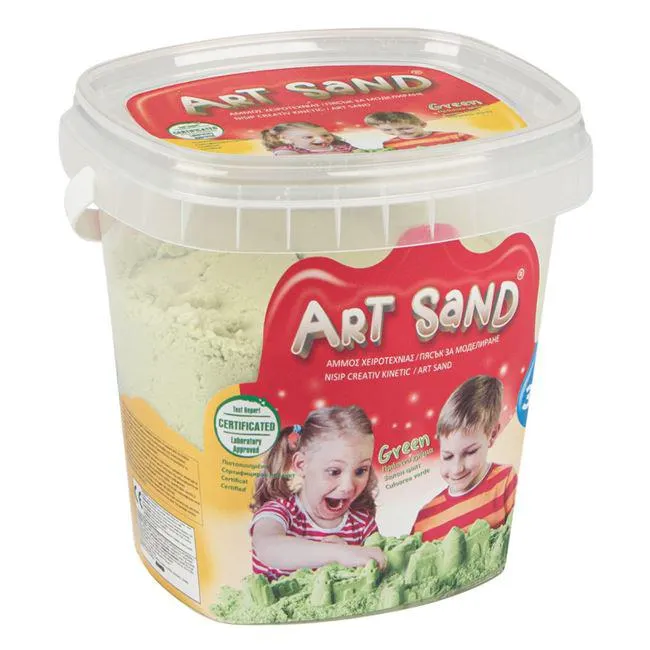 Άμμος Χειροτεχνίας Κουβάς Πράσινο Χρώμα 500g