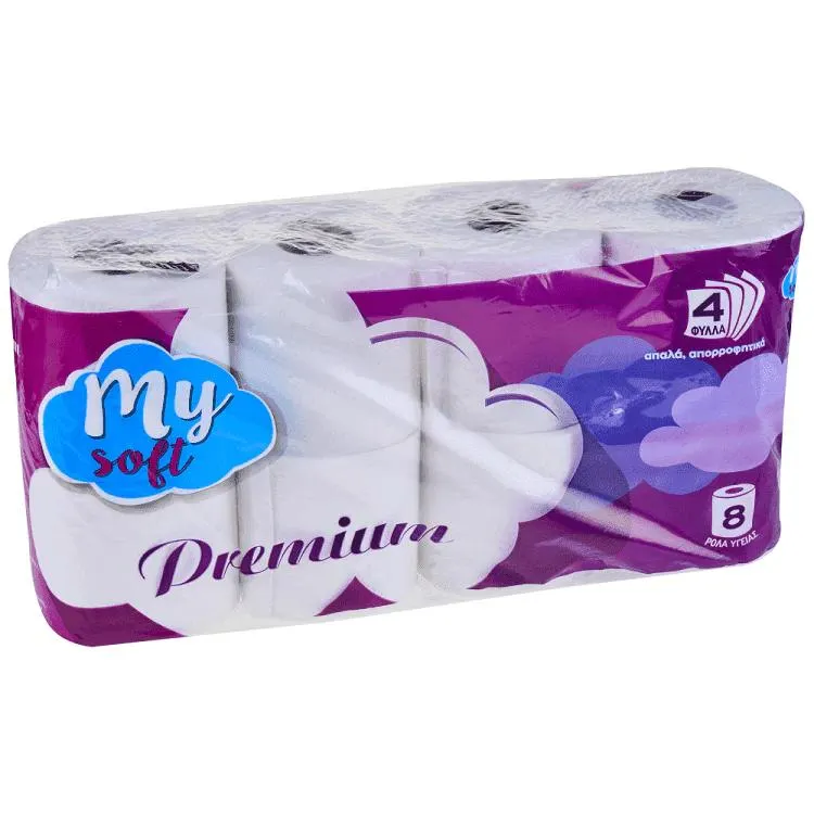 My Soft Premium 4Φυλλο Χαρτί Υγείας 8άρι 1,040kg