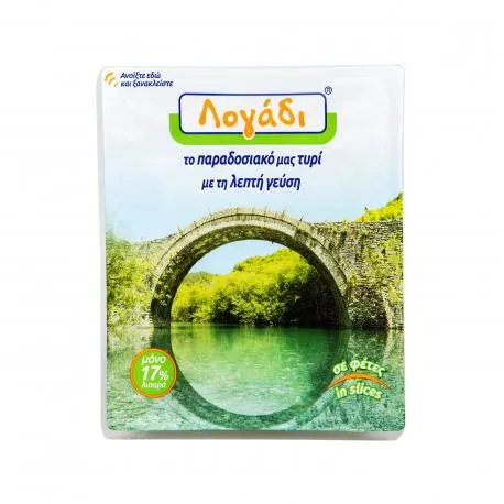 Λογάδι τυρί μαλακό λίγα λιπαρά σε φέτες (180g)