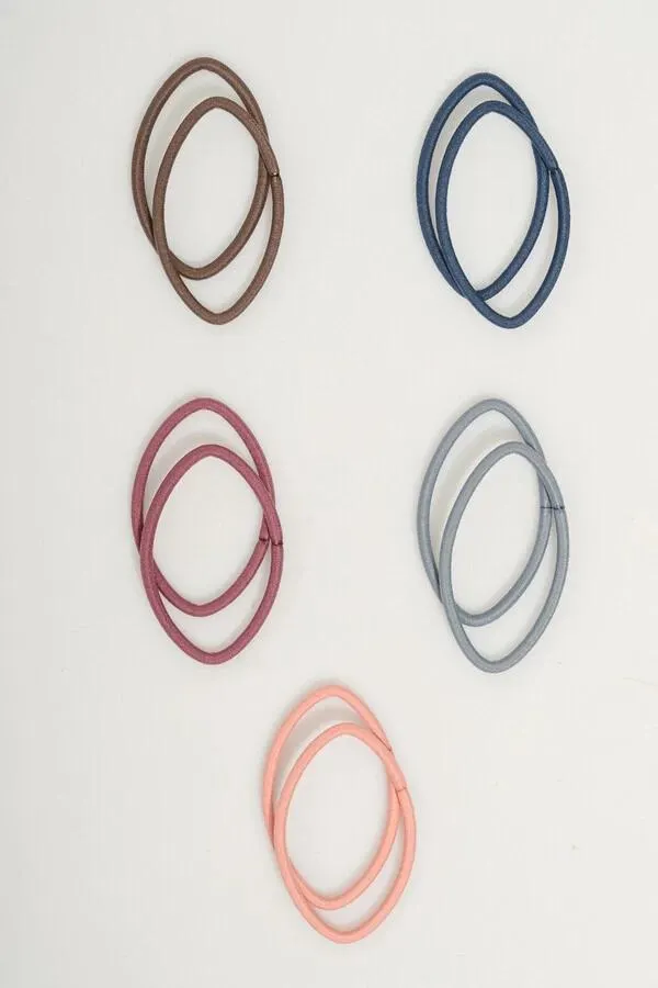 Σετ με 5 ζεύγη λαστιχάκια μαλλιών