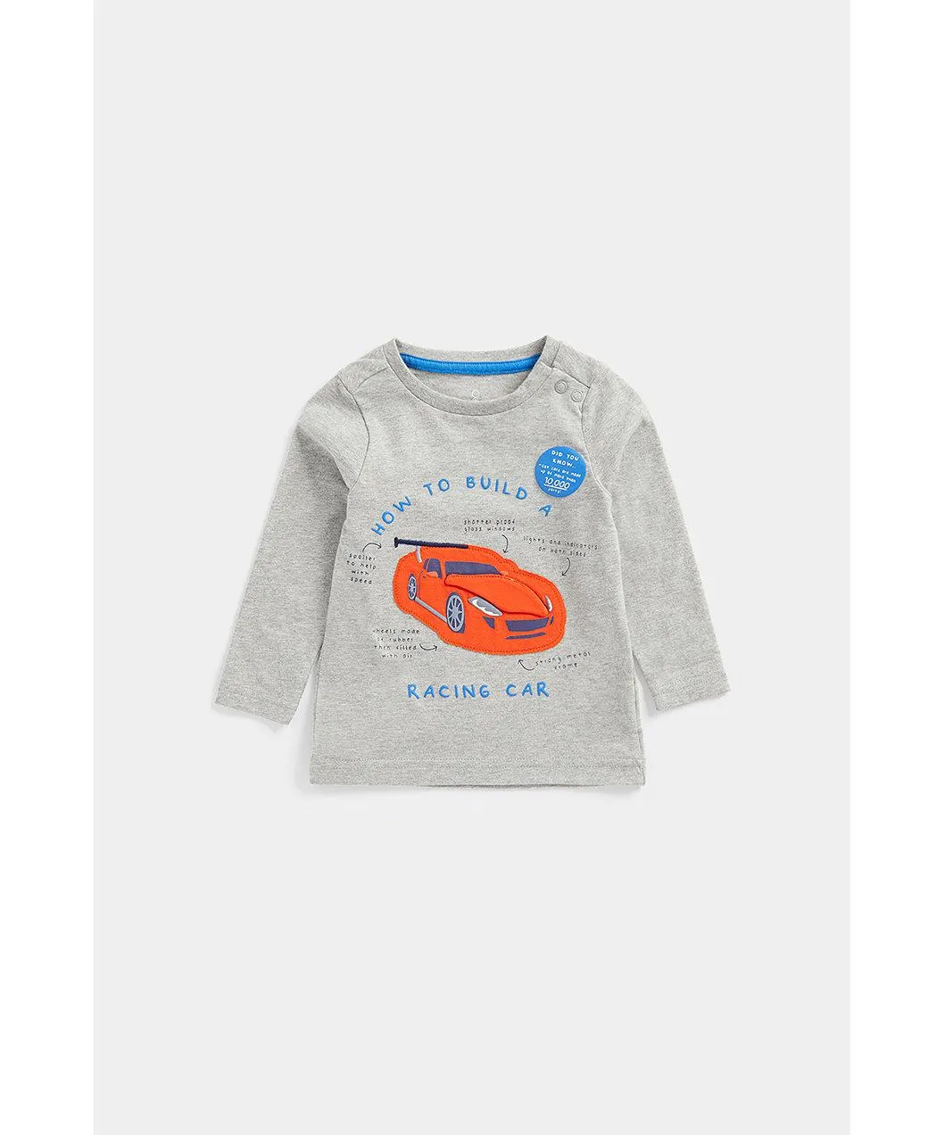 μακρυμάνικη μπλούζα με αγωνιστικό αυτοκίνητο