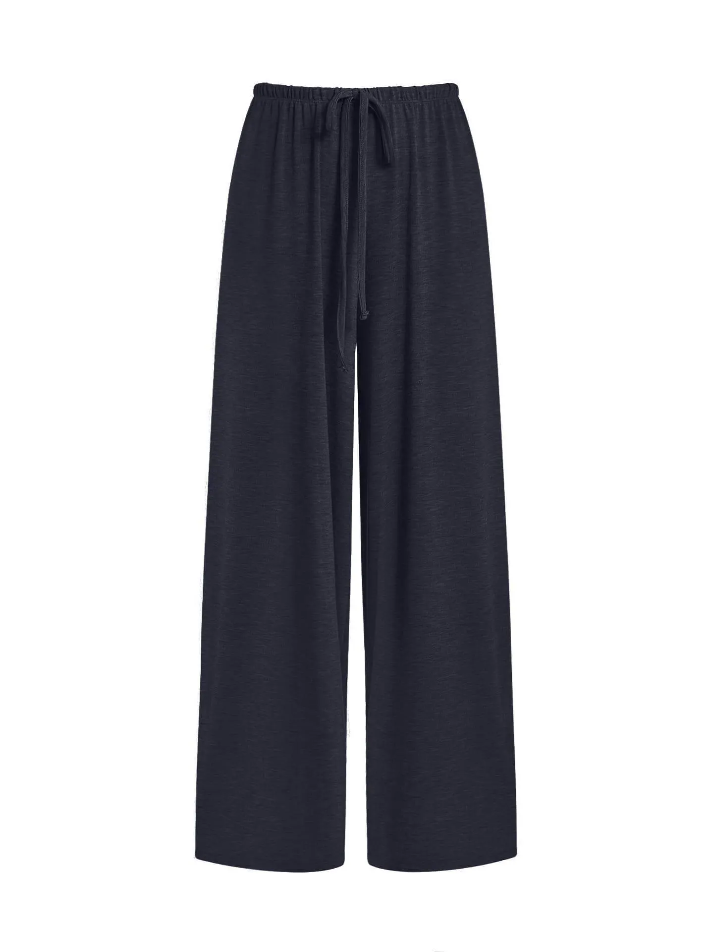 Πλεκτή παντελόνα σε σκούρο μπλε